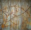 Melanie Brochet, triptyque ligne,  toile sur chassis, 100x75cm, 2012
