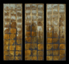 Melanie Brochet, triptyque aux carreaux-serie-2, 100x75cm
