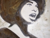 Melanie Brochet, angela-davis, toile sur chassis, 130x90-cm, 2009