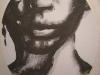 Melanie Brochet, femme africaine 1, ovale sur chassis 40x50cm ,2012