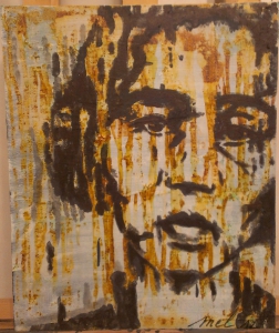 Melanie Brochet, détenue, 35x45cm, toile sur chassis,2012
