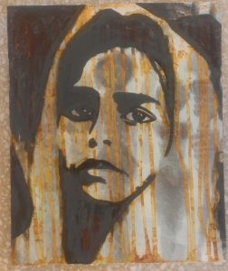 Mélanie Brochet,  Petite Fille Indienne, 46 x 38 cm,2013