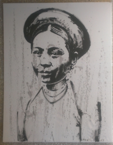 Mélanie Brochet, Femme Birmane, 90 x 70 cm,2013