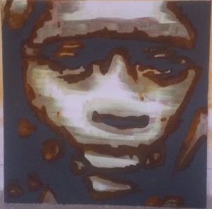 Mélanie Brochet, Fille Scarifiée,50 x 50 cm,2013